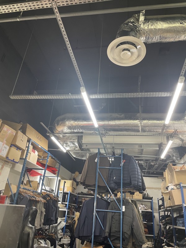 remplacement des luminaires d un magasin de 150 m2 à Mérignac proche pessac 