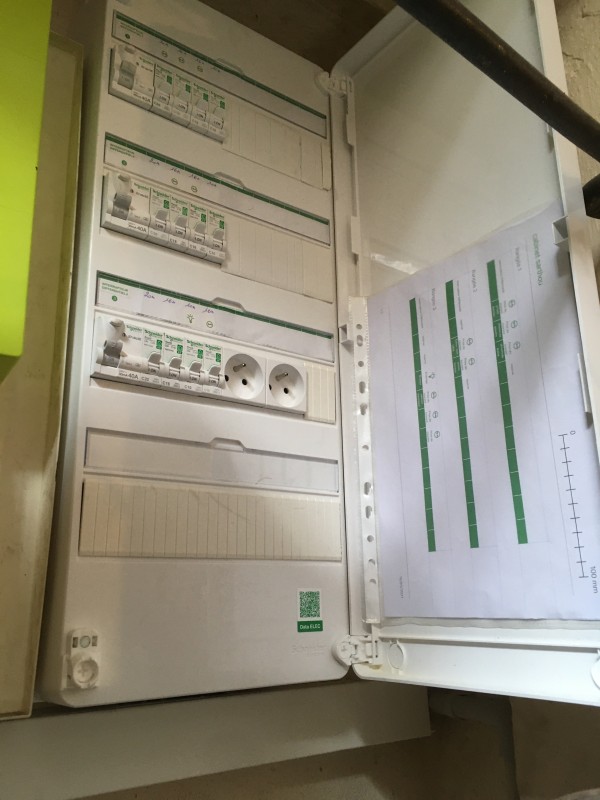 pose et raccordement nouveau tableau électrique d'une maison de 90 m2 floirac proche bouliac