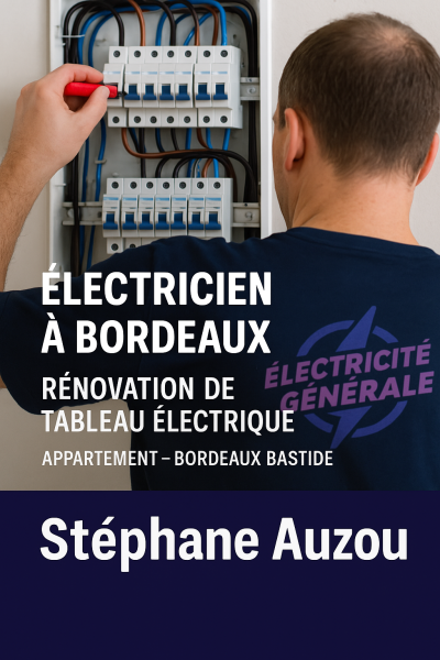Prix électricien pour rénovation d’un tableau électrique dans un appartement à Bordeaux Bastide