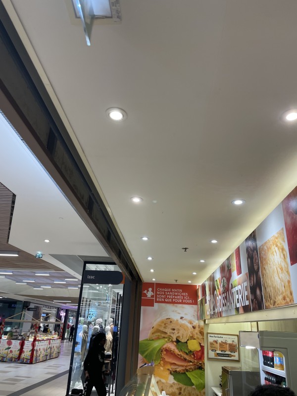 remplacement de spots dans une boulangerie à Bordeaux lac proche bassens 