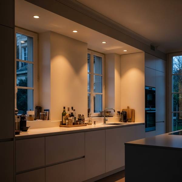 Éclairage intérieur à Bordeaux : installation professionnelle de spots LED pour cuisines et salles de bain (33)